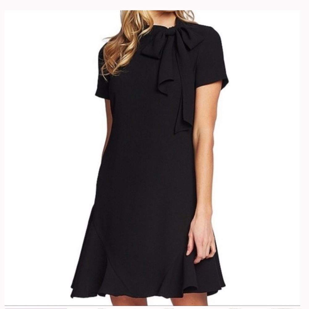 Cece Short Sleeve A-line Dress with Bow - Size 4 (NEW WITH TAGS)
